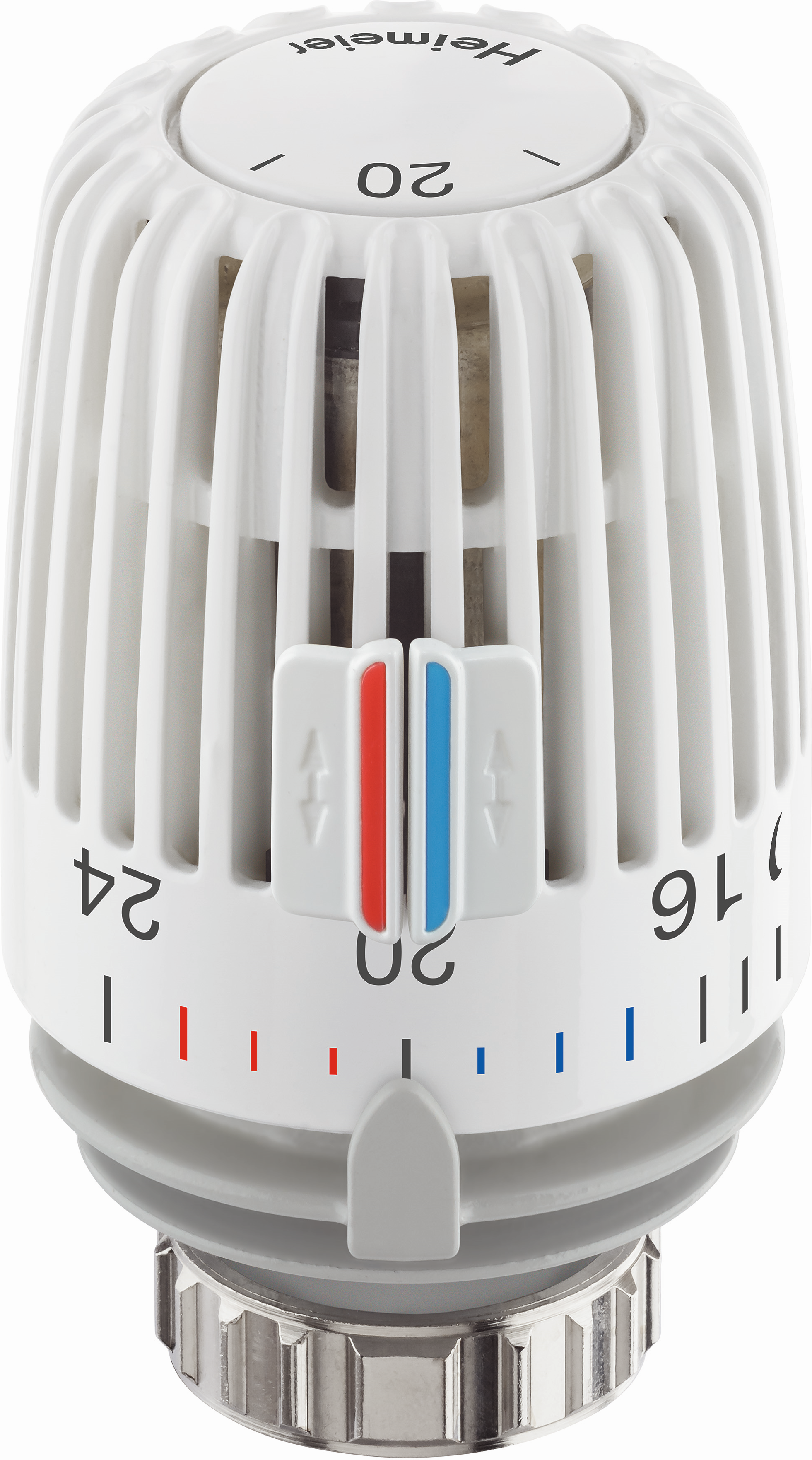 Heimeier K tête thermostatique 6000-00.600 clips / échelle de réglage valeur de température, blanc, standard