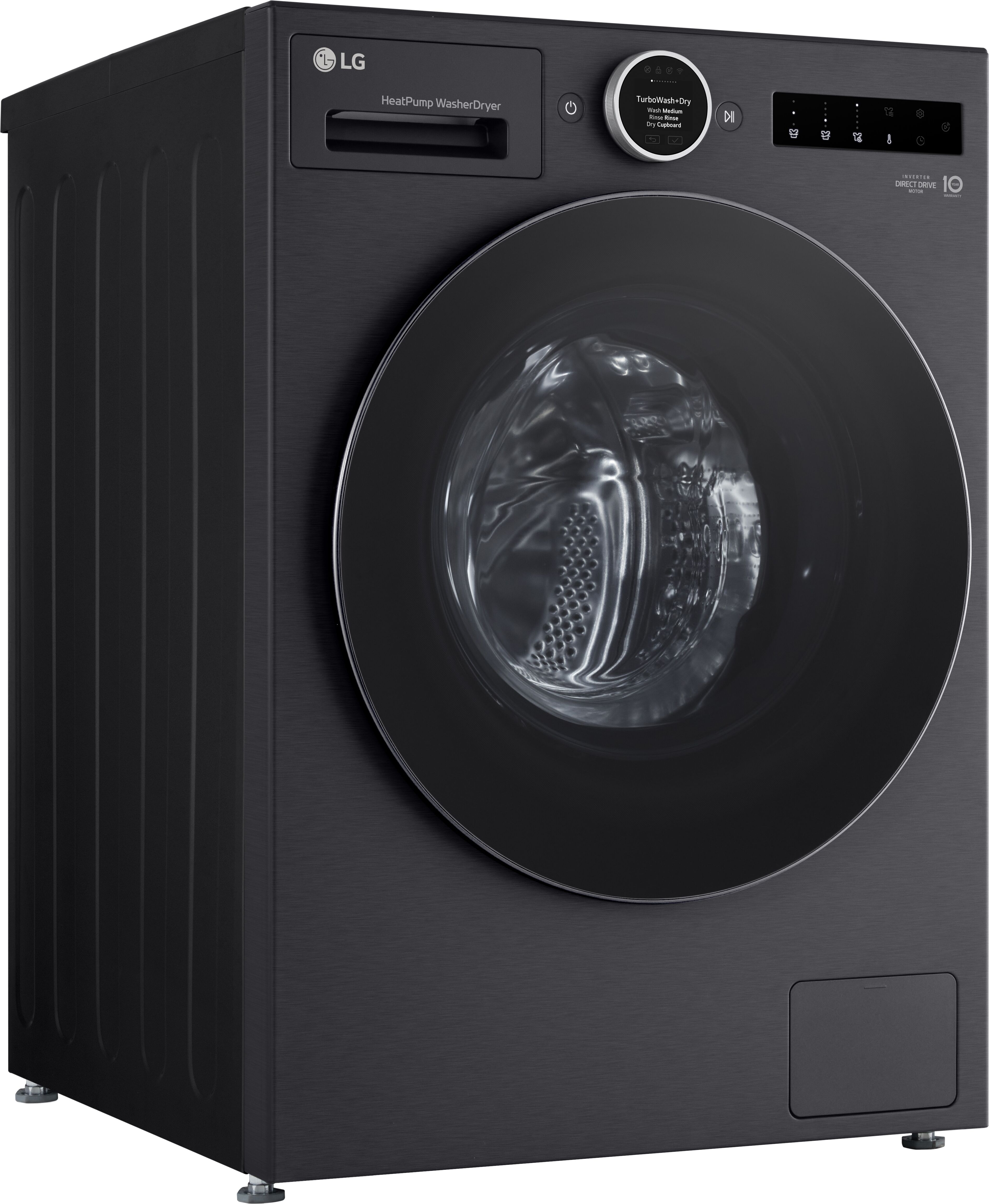 LG Waschtrockner "HPWD116BA", Wasch_Trocken_Zyklus: A, schwarz, B:60cm H:85cm T:57cm, Waschtrockner, Energieeffizienzklasse A, AI Wash+Dry, Auto-Dosierung des Waschmittels, Waschtrockner