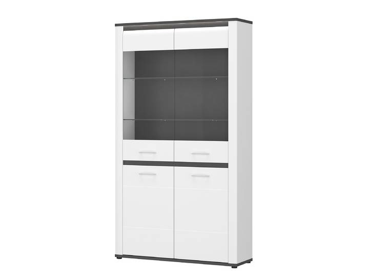 Vitrine 109 x 200 x 38cm Blanc