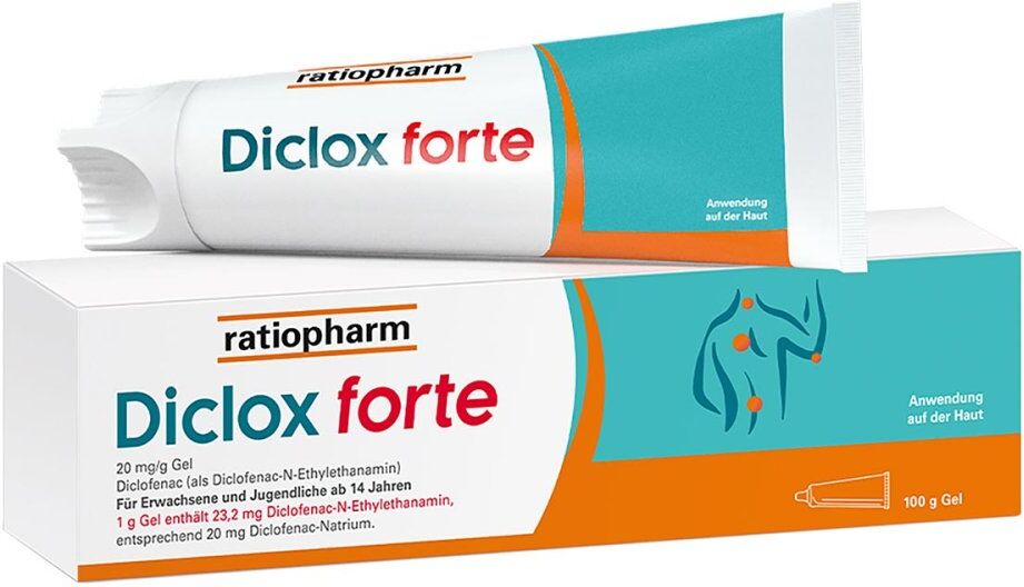Diclo-ratiopharm Diclox forte - Schmerzgel mit 2 % Diclofenac von ratiopharm