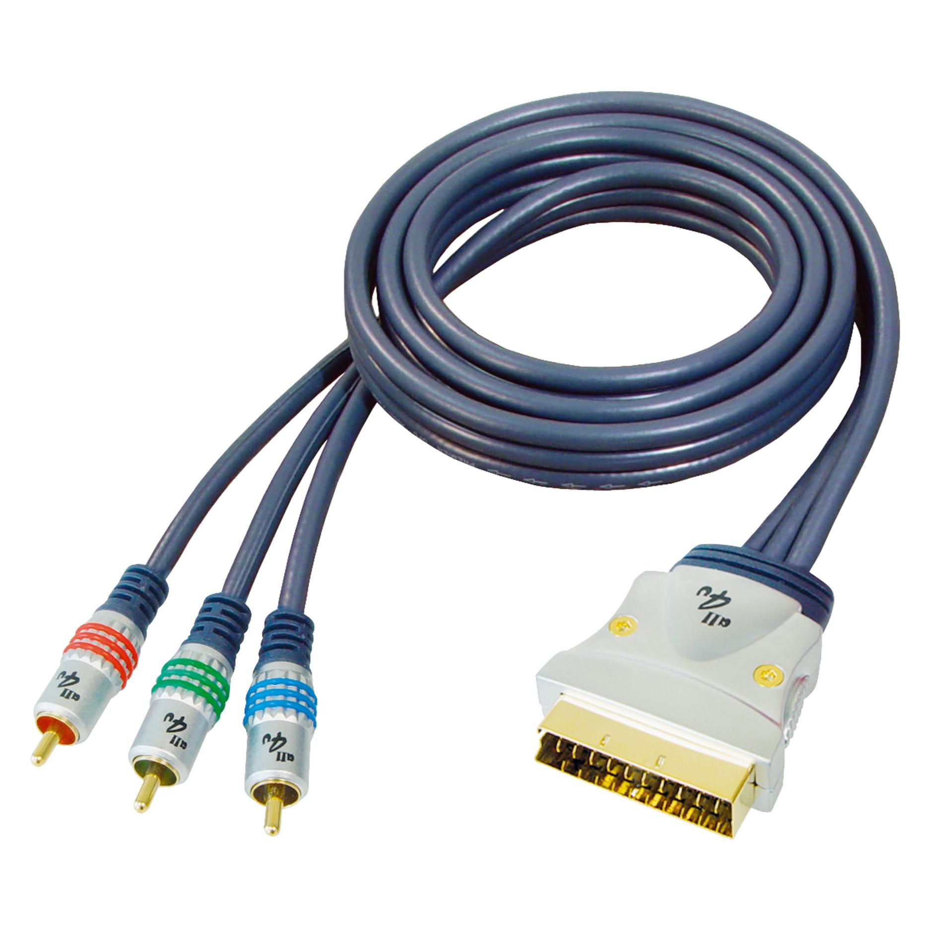 GR-Kabel Scart- / Cinch-Kabel (1.50 m, Cinch Kabel) (PB-476)