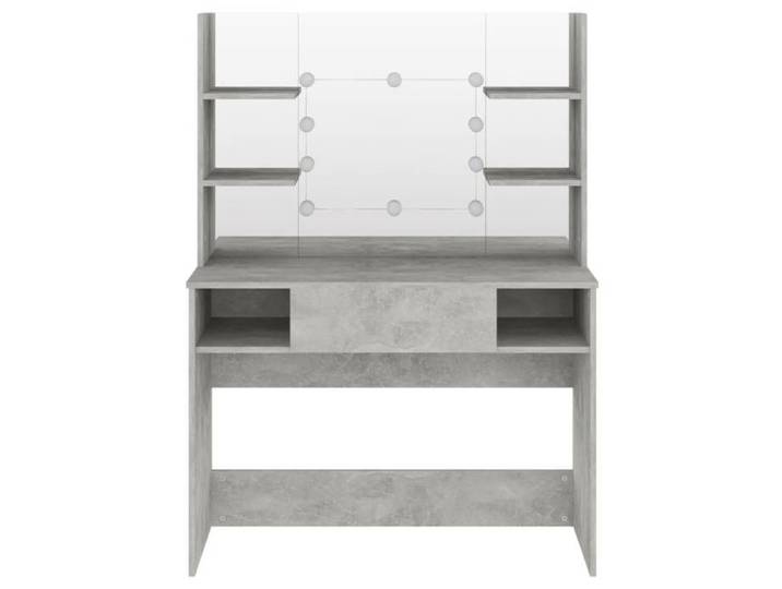 Meilleures Table de Maquillage/Chambre Table de maquillage éclairage LED 100x40x135 cm MDF Gris béton - - HZ390671