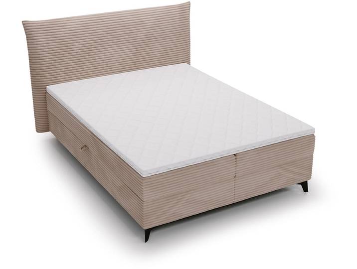 Boxspringbett FOXY cappuccino 160x200cm halbfest