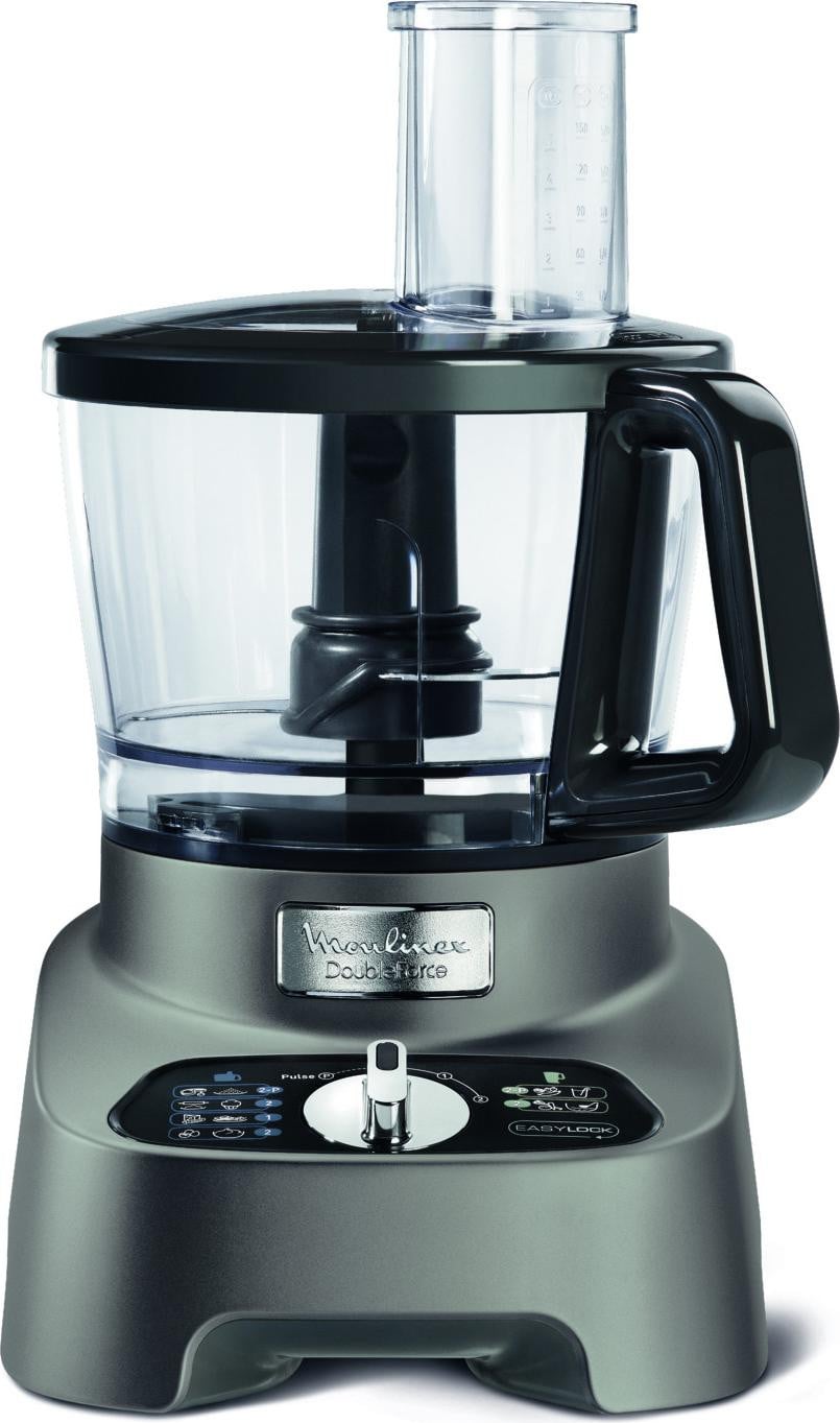 Moulinex FP825E Keukenmachine, 3 liter, Zwart/Grijs