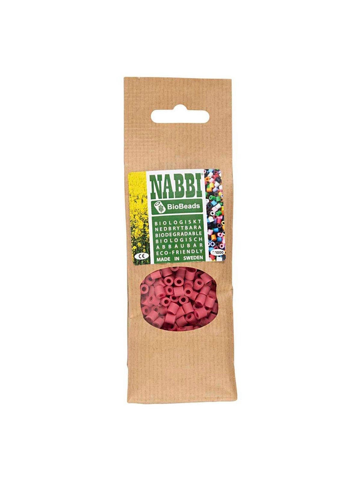Creativ Company NABBI BioBeads 5x5mm Red - 1000 pcs.