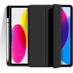 eSTUFF SEATTLE Folio Pencil case (Apple iPad 2022 (10. Gen)), Tablet Hülle, Schwarz
