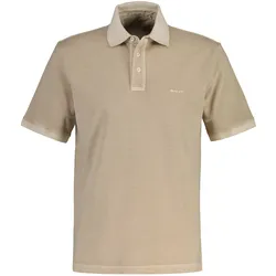 GANT Herren Poloshirt, ausgewaschen - SUNFADED POLO, Washer, Kurzarm, Knopfleiste Beige / XL