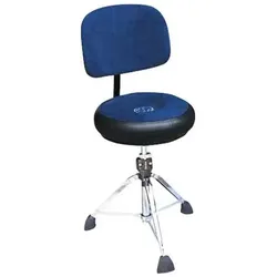 Roc-n-Soc Rundsitz Blau mit Lehne, Schlagzeug Zubehör, Blau