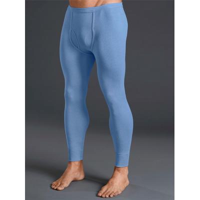 Lange Unterhose KINGS CLUB, Herren, Gr. 5, 2 Stk., blau (hellblau, meliert), 100% Baumwolle, Unterhosen Lange Unterhose