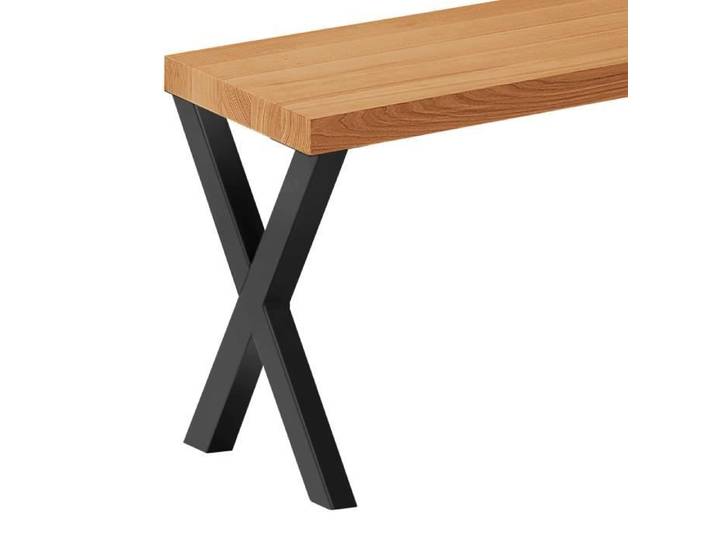 Banc d'entrée - LAMO MANUFAKTUR - Creative - 30x120x47 cm - Bois massif - Pieds en métal noir