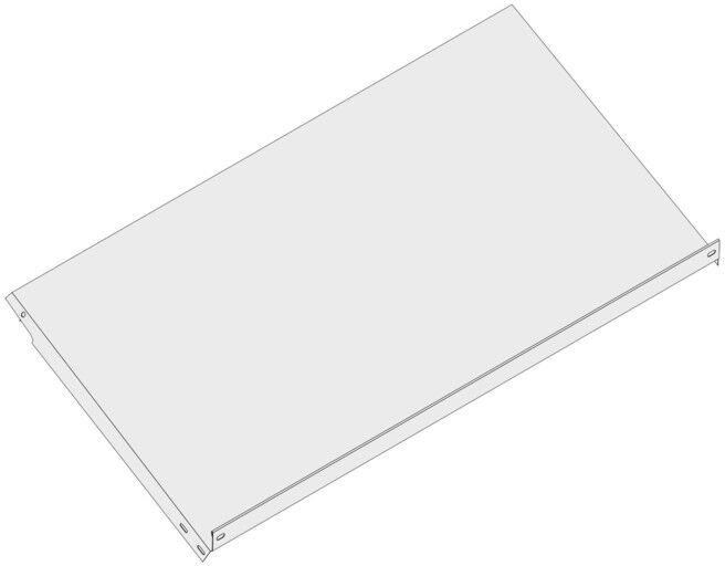 Tablette inclinée Bito l 570 x l 1300 finition galvanisée (7704)