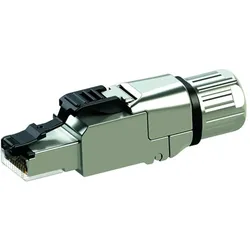 Telegärtner MFP8 IE T568B Cat.6A 10er Blister AWG26-24/1 AWG27-24/7 J00026A5113, Elektronikkabel + Stecker, Silber