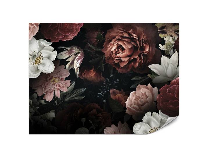 FOTOTAPETE für Büro Bunte Blumen Pfingstrosen Botanisch 200x140