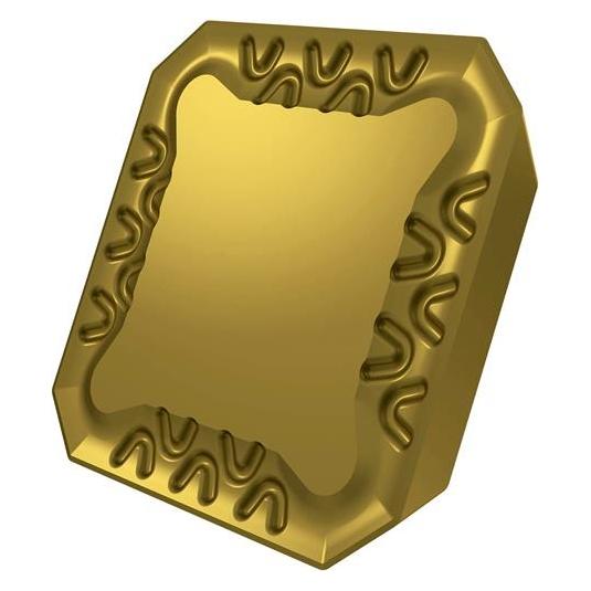 Pramet Frswendeschneidplatte ISO SEER 1204AFSN:M8330 Tiefe 6,5mm PVD beschichtet Gold - VPE: 10 (SEER 1204AFSN:M8330)