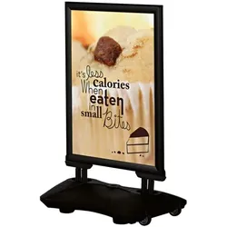 update displays Kundenstopper »WindPro Plus« A0 black schwarz, 90x154.5x63 cm