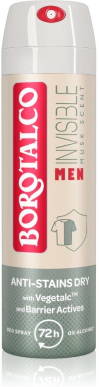 Borotalco MEN Invisible Spray deodorant 72 timer dufte Musk 150 ml