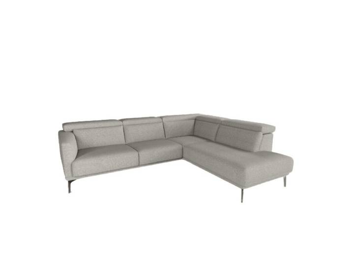 Rom Kingston Ecksofa Bezug in Chenille, mit Kopfteilverstellung