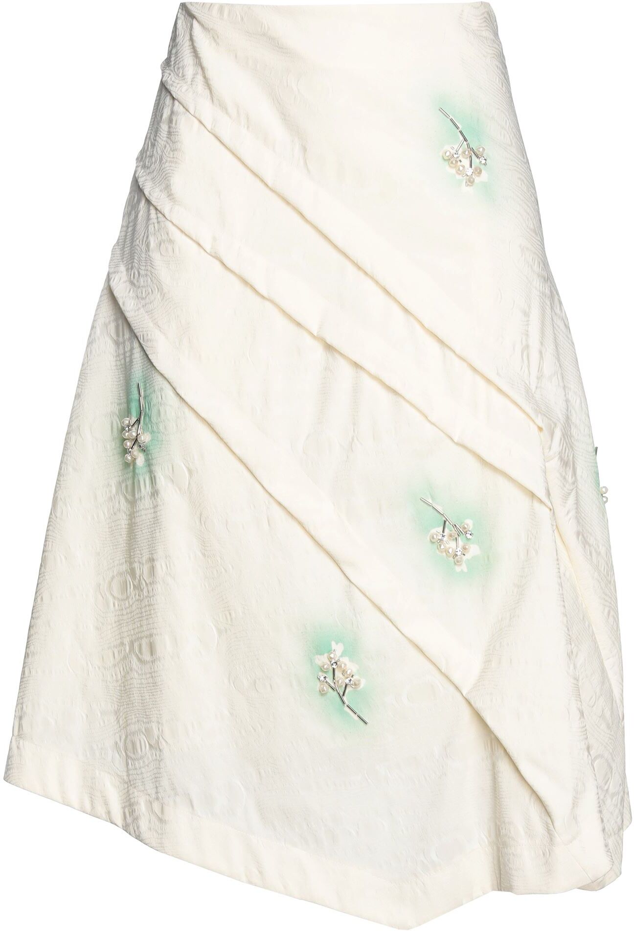 Rochas Falda midi Mujer Marfil 34 Mujer