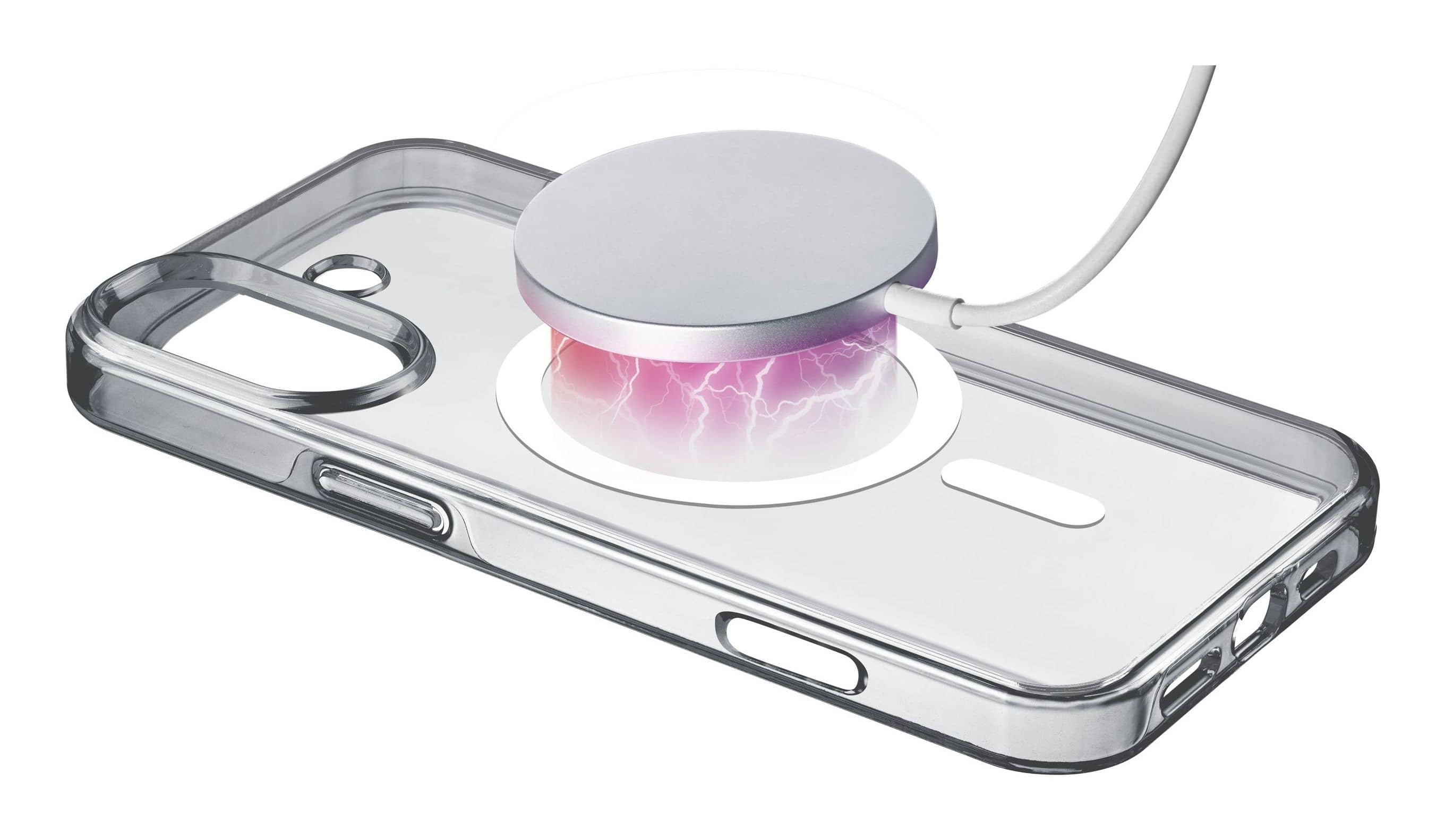 Cellular Line Gloss Mag Cover für Apple iPhone 16 (Transparent) GLOSSMAGIPH16T