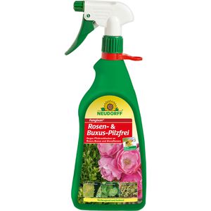 Neudorff Fungizid Fungisan Rosen- & Buxus-Pilzfrei, gegen Rostpilze, Echter & Falscher Mehltau, Triebsterben, 1 L