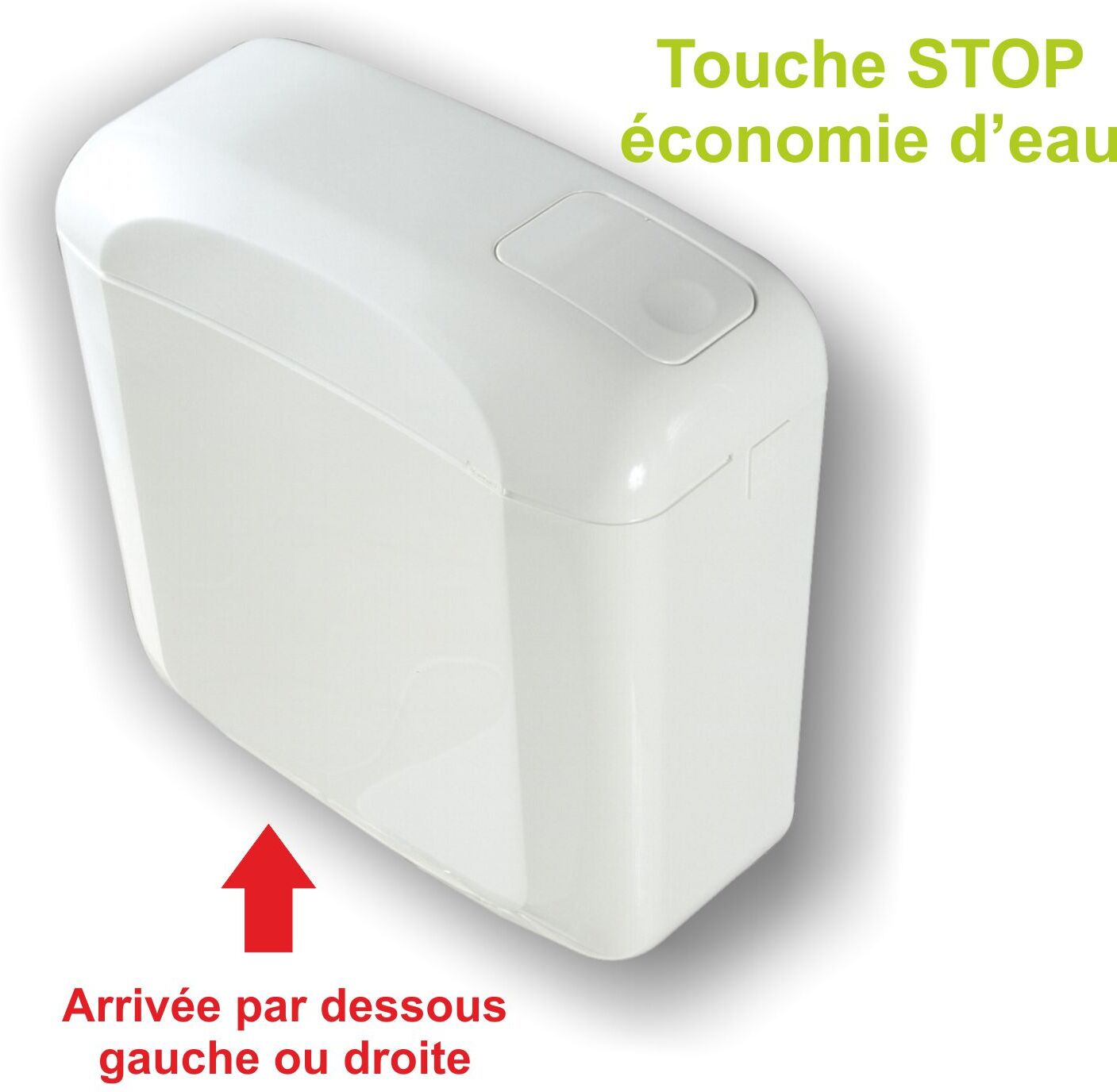 Réservoir attenant Registop-P REGIPLAST 105U Blanc