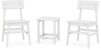 POLYWOOD Modern Studio Plaza Chair 3-Piece Seating Set