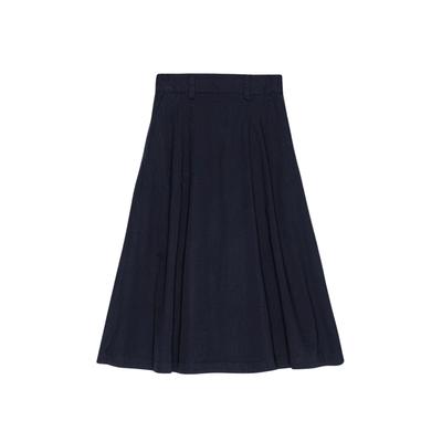 Midirock MOSHI MOSHI MIND "moshi moshi mind Skirt poem", Damen, Gr. XS, schwarz navy, Obermaterial: 100% Baumwolle, Röcke