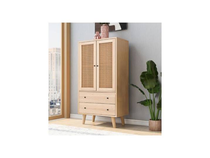Buffet - MUVOE - Salle à manger - Largeur 60 cm - Auto-assemblage - Beige