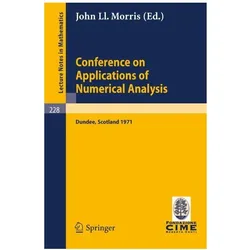 Conference on Applications of Numerical Analysis, Fachbücher von L Morris John