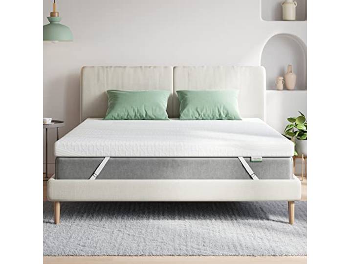 Novilla Matratzen Topper 100x200 5cm Höhe Gel Topper Memory Foam MatratzenTopper für Boxspringbett Wohnwagen Schlafsofa Matratzenauflage Bezug Waschbar Öko-TEx