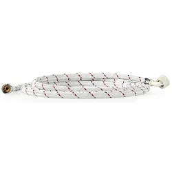 Nedis Nylon Zulaufschlauch 1/2 " Straight 3/4 ‚‘ abgewinkelt 10 bar 90 °C 2.00 m Anwendu Unisex, Zubehör Waschen + Trocknen, Weiss