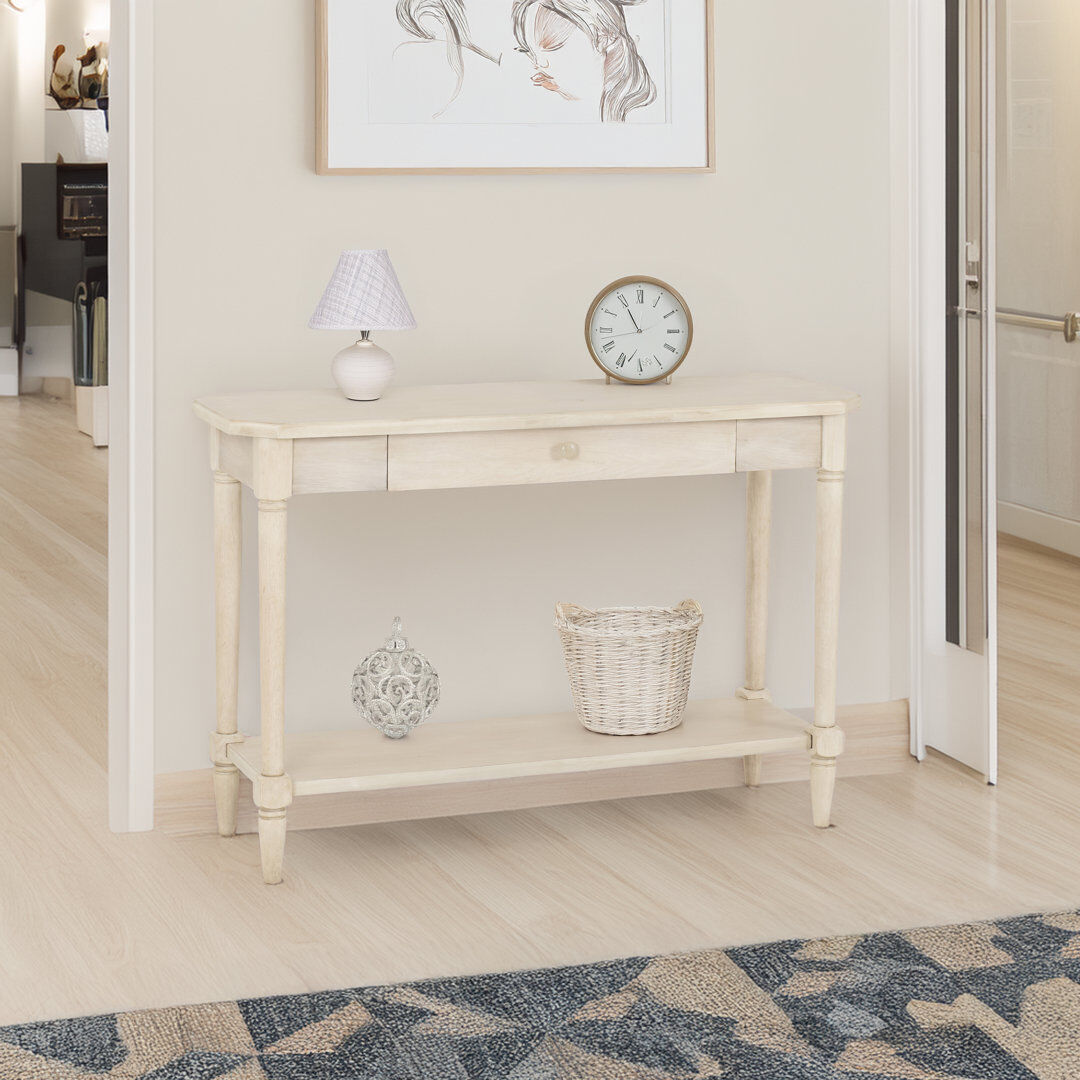 Marlow Home Co. Arri 120cm Console Table Cream 81.5cm H X 120cm W X 40cm D