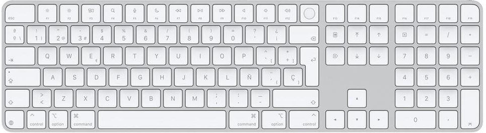 Teclado apple magic keyboard inalambrico touch id + numerico