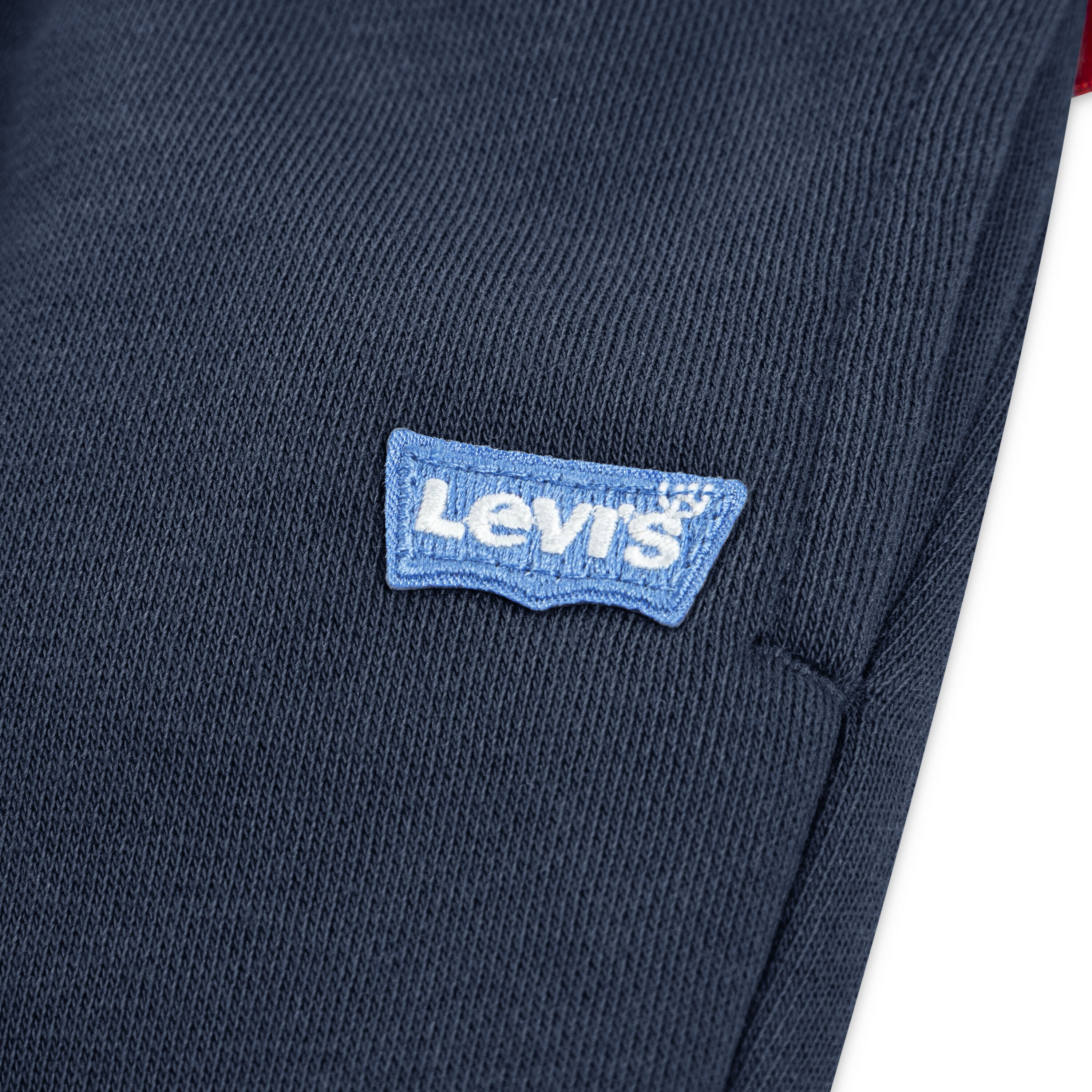 Neugeborenen-Geschenkset LEVI'S KIDS "LVN HOODIE,JOGGER SET", Jungen, Gr. 9M74, blau (big dipper), angeraute Sweatware, Obermaterial: 60% Baumwolle, 40% Polyester, KOB Set-Artikel Neugeborenen-Geschenkset, mit kleiner Label-Applikation- Stickerei big dipp