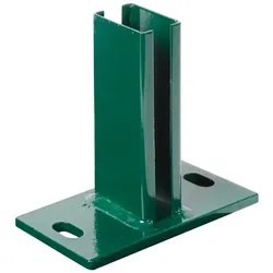 Alberts® Pfostenträger f.Zaunpfosten Doppelstab-Gittermatten,grün,z.Aufschraub.f.60x40mm 685584