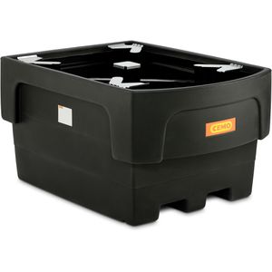 CEMO Auffangwanne 1100/1PE, 10939, aus Polyethylen, 117 x 162cm, unterfahrbar, 1100 Liter