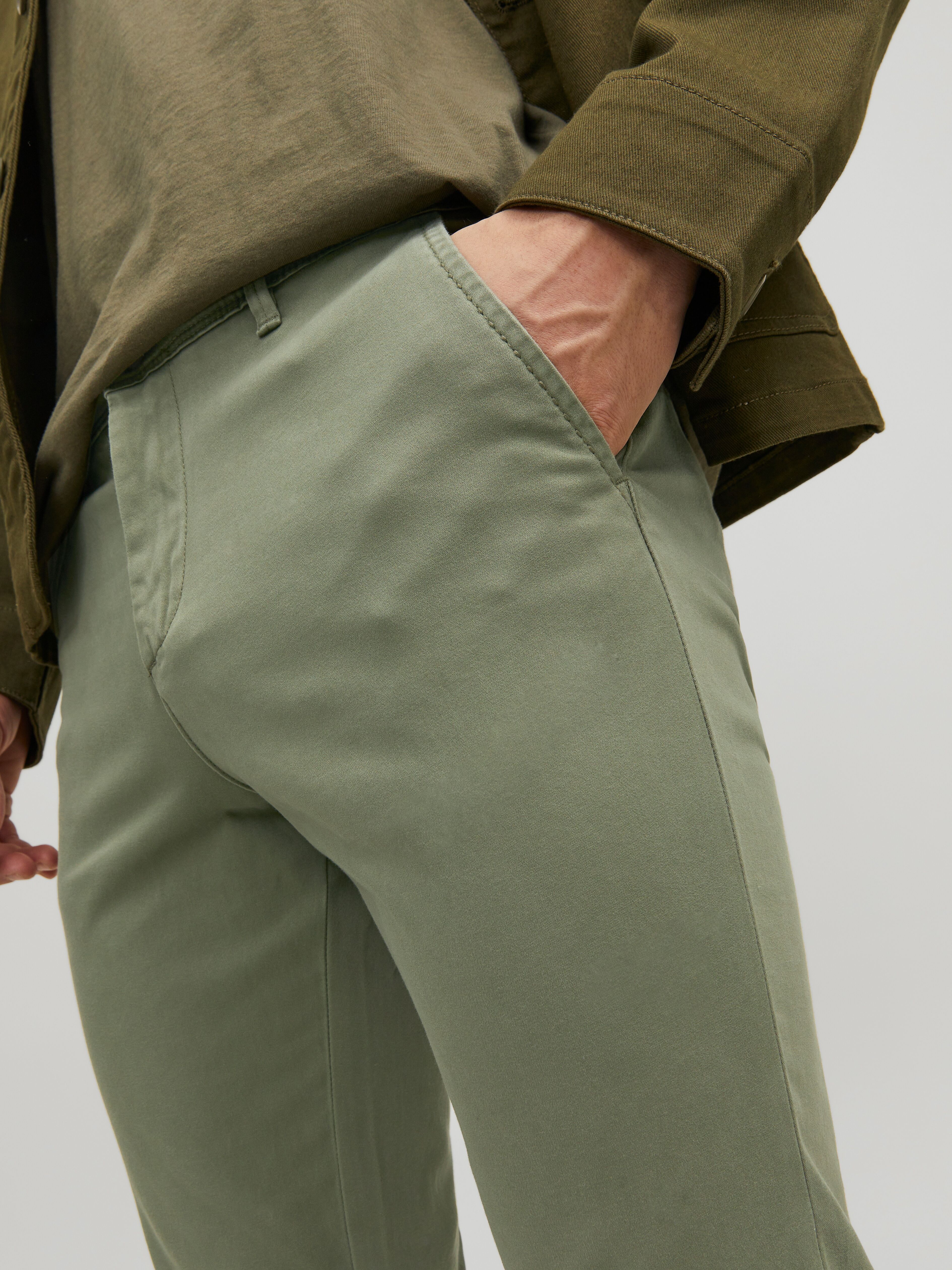 Jack & Jones "JJIMARCO mit Badge und hohem Tragekomfort" unifarben, modisch, slim fit, Baumwollmischung