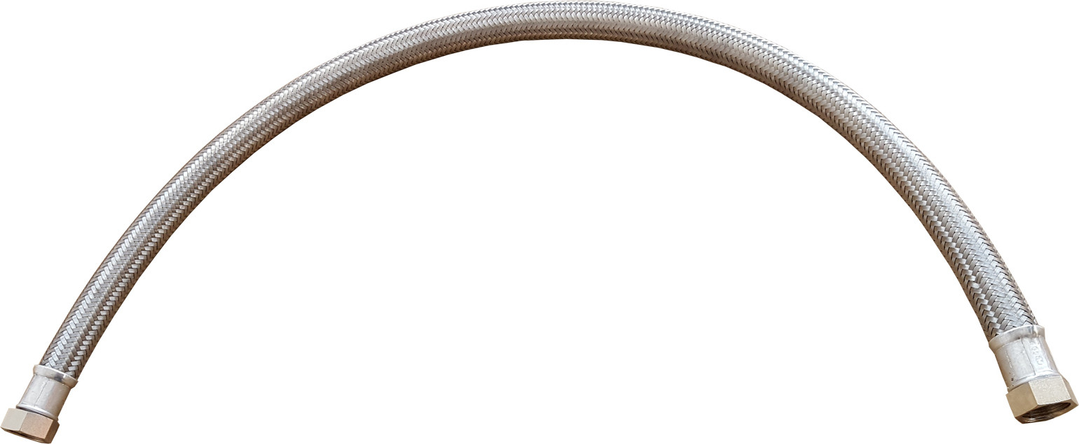 Flexitaly Staalgaaskraan slang, 3/4", type GW/GW, lengte 90 cm