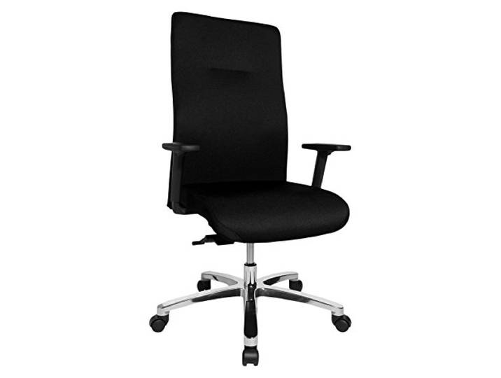 Topstar Big Star 20 inklusive höhenverstellbare Armlehne Bürostuhl, Stoff, schwarz, 67 x 67,5 x 130 cm