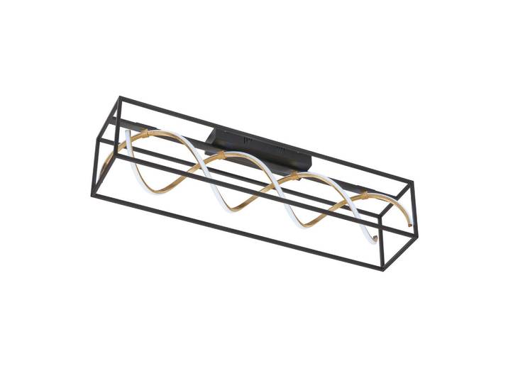 Fischer & Honsel Led-Deckenleuchte, Schwarz, Dunkelgelb, Metall, 20 cm, Lampen & Leuchten, LED Beleuchtung, LED-Deckenleuchten