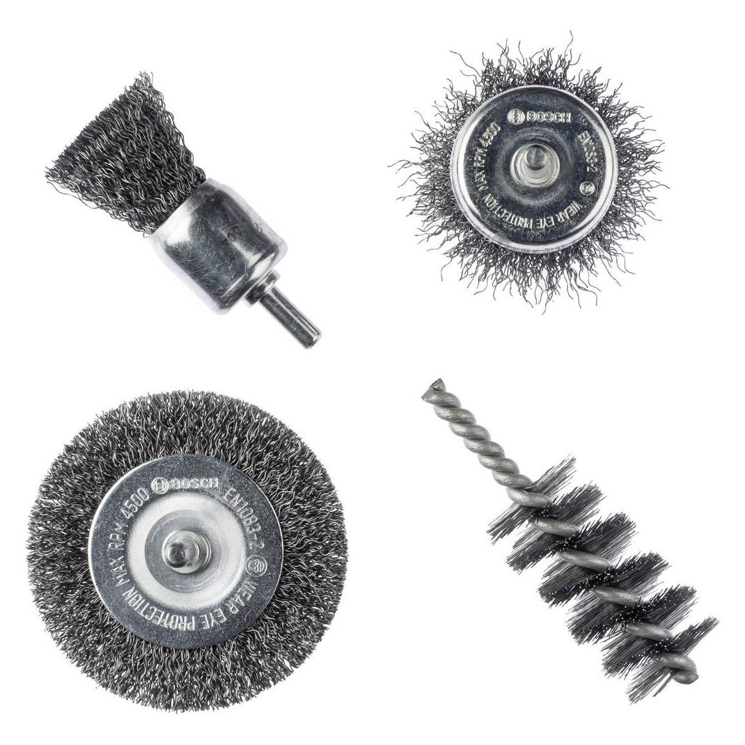 Bosch Zubehör 4tlg. Drahtbürsten-Set 4tlg. Drahtbürsten-Set (2609256553)