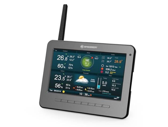 Bresser 7003500 Basisstation voor WiFi weerstation met 7 inch TFT scherm