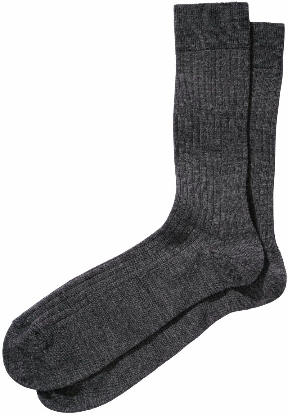 Mey & Edlich Geschäftige Ripp-Socke Grau 43-46