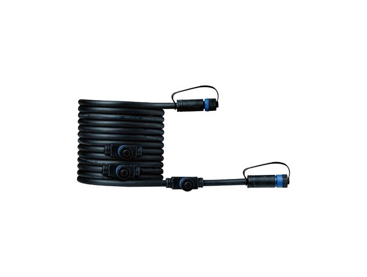 LED Gartenstrahler PAULMANN Plug & Shine Kabel 5m 4 Ausgänge IP68 Schwarz , schwarz, L:0,5cm, Leuchten, LED Gartenstrahler