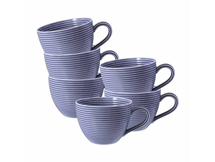 KAFFEETASSEN Beat Color Glaze Fliederblau 0,26 l 6er Set