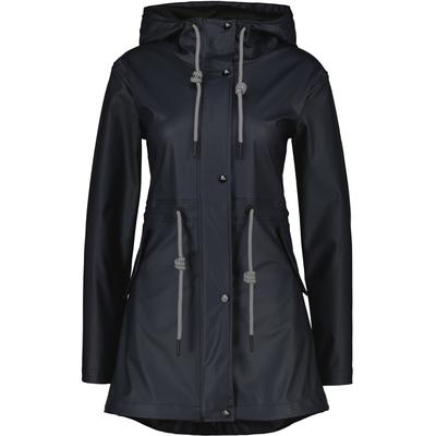 Regenjacke ALIFE & KICKIN "Damen EloiseAK A Regenjacke, Jacke", Damen, Gr. XS, blau (marine), 100% Polyurethan, Jacken Regenjacke