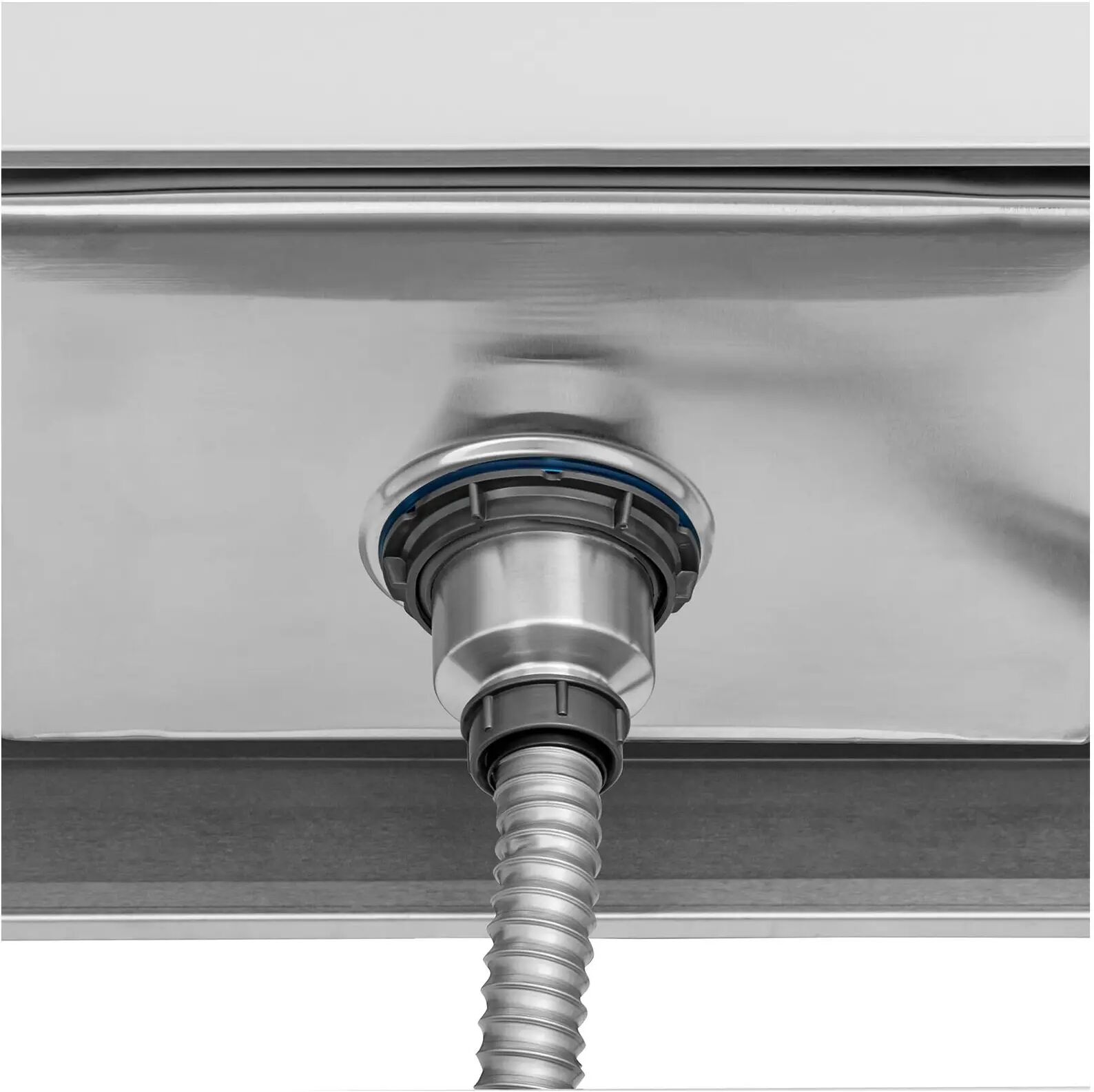 Spültisch - 2 Becken - Edelstahl - 180 x 70 cm - Royal Catering RCGS-2B180D7