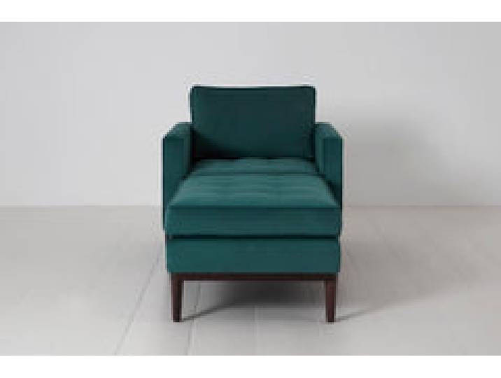 Chaiselongue Model 02, Eisvogelblau