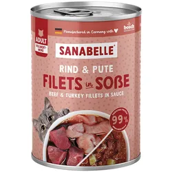 Sanabelle Rind & Pute mit Süßkartoffeln 6x380 g
