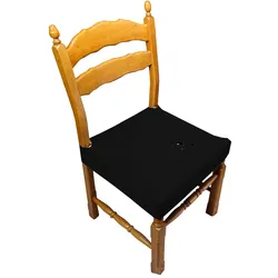 WellHome Stuhlhusse Fleckenabweisend für Sitzfläche 35-50 cm in Schwarz